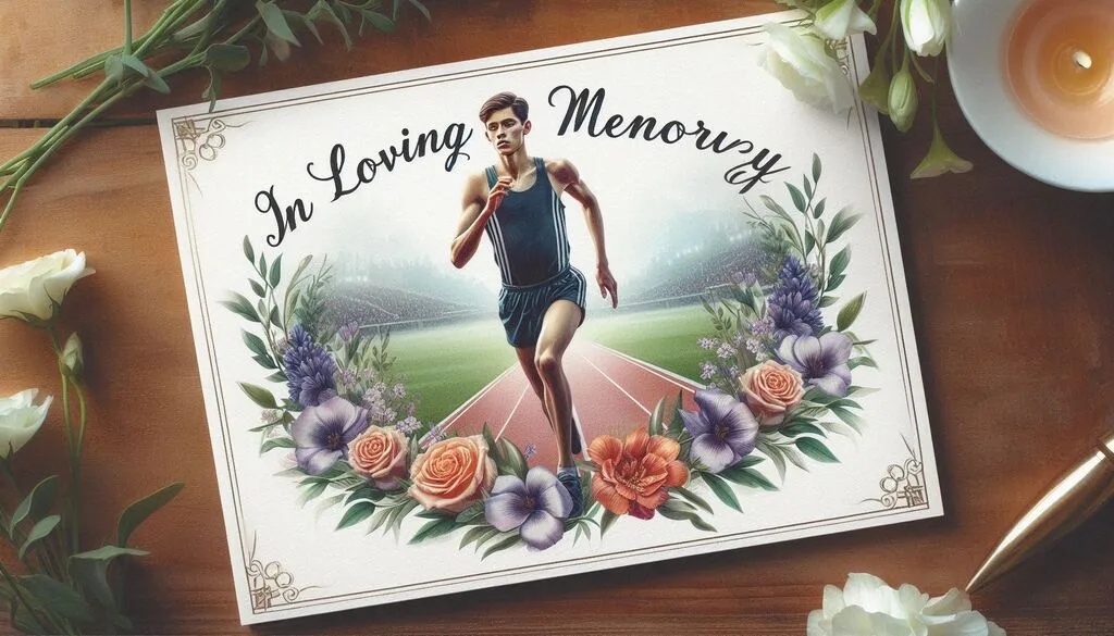 The Athlete Memorial Card