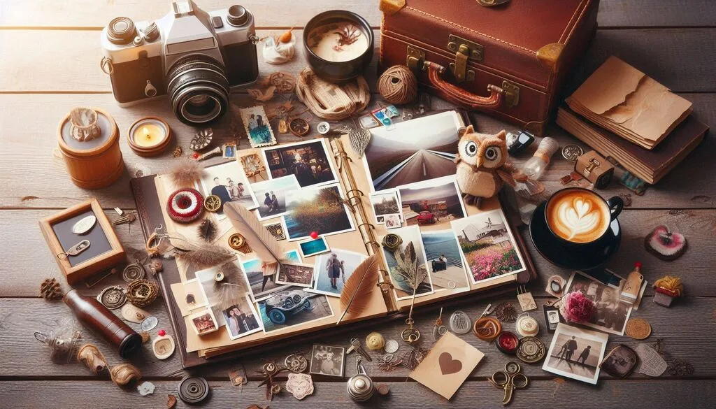 collecting memories, photos, and sentiments.